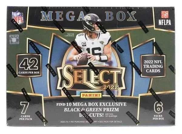 2022 Panini Select Football Mega Box (Black & Green Die-Cuts!) - CardVault Store