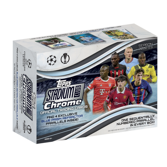 2022/23 Topps Stadium Club Chrome UEFA Club Competitions Soccer Giant Box